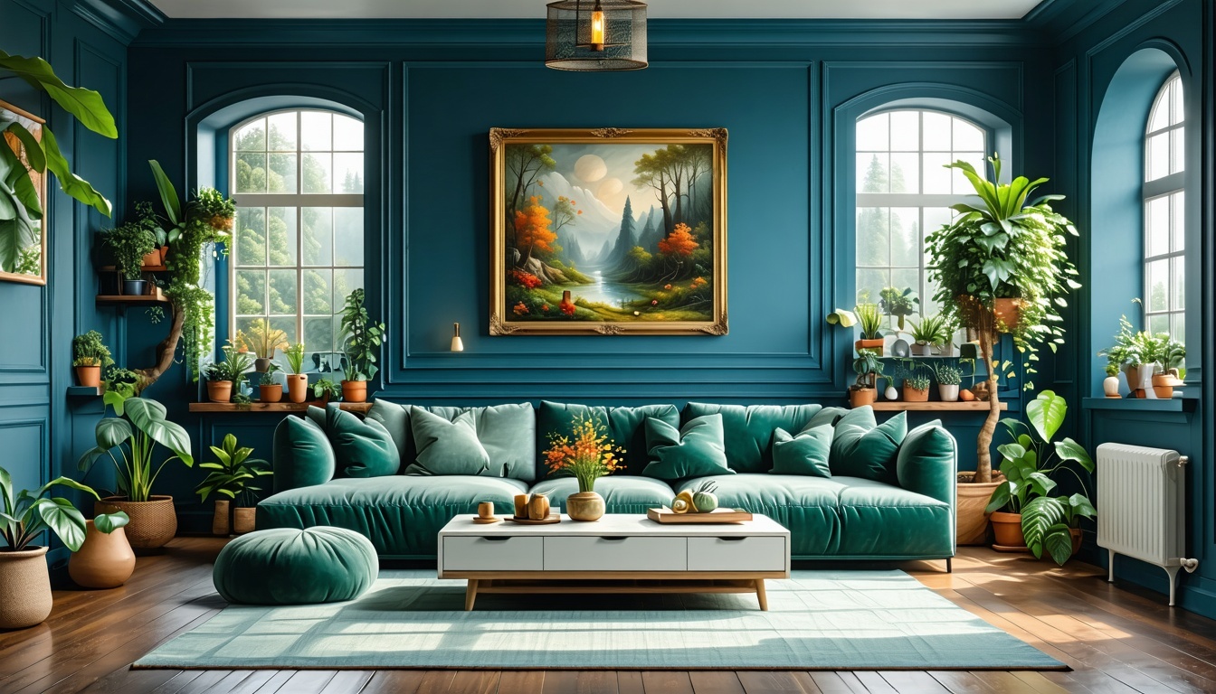 Freshly painted and decorated living room showcasing Akromis' attention to detail